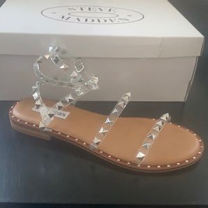 Steve Madden Travel Clear Studded Sandal